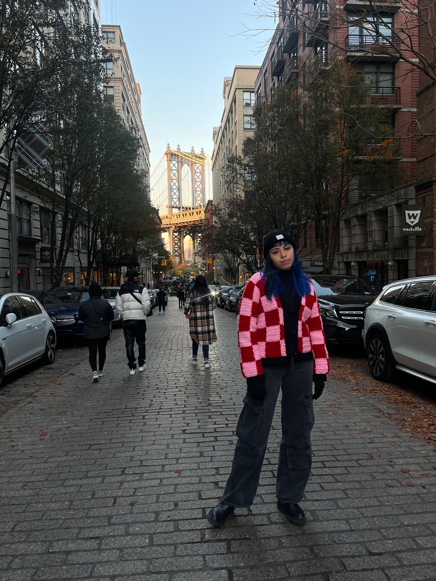 Checker Cardigan